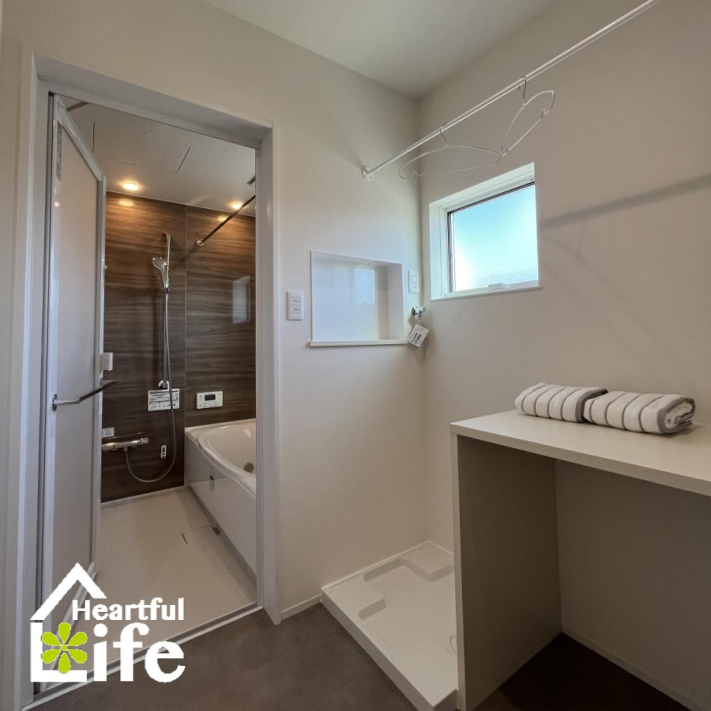 モデルハウスから浴室、脱衣室のご紹介です👏