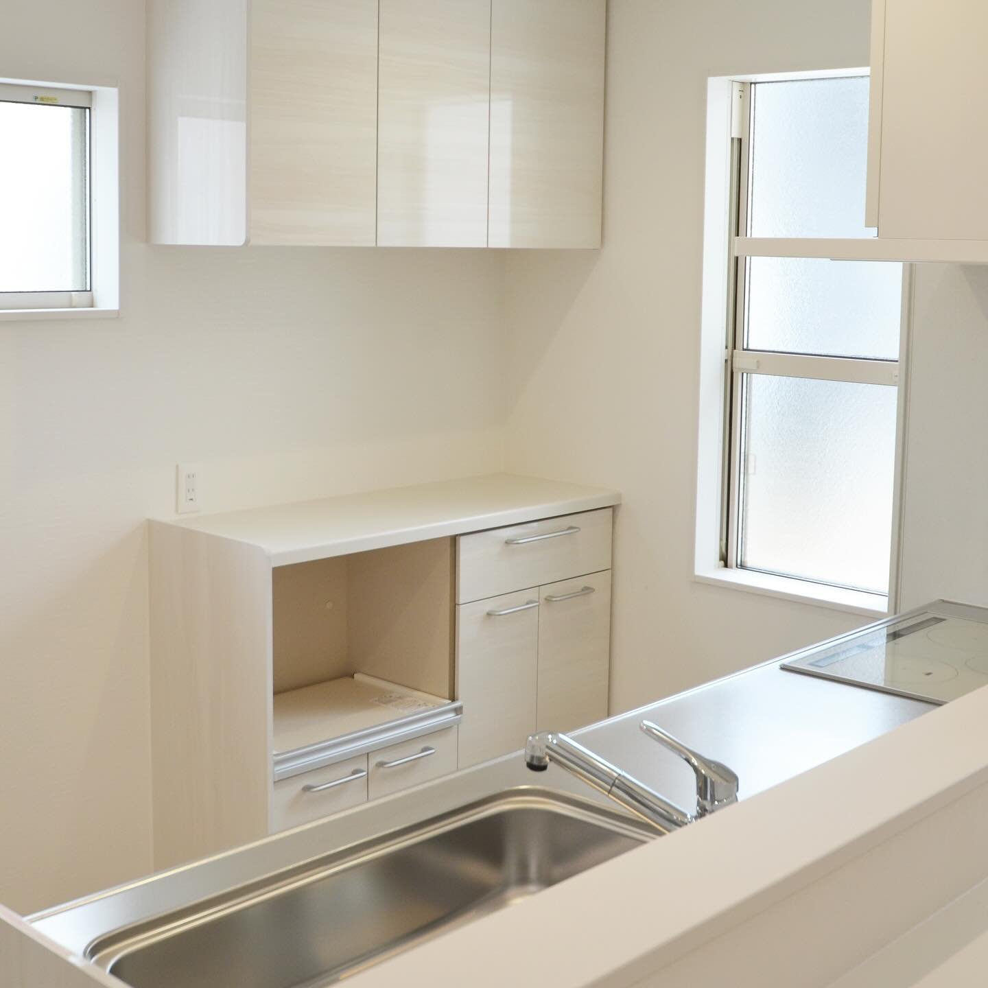 白を基調としたキッチン🤍