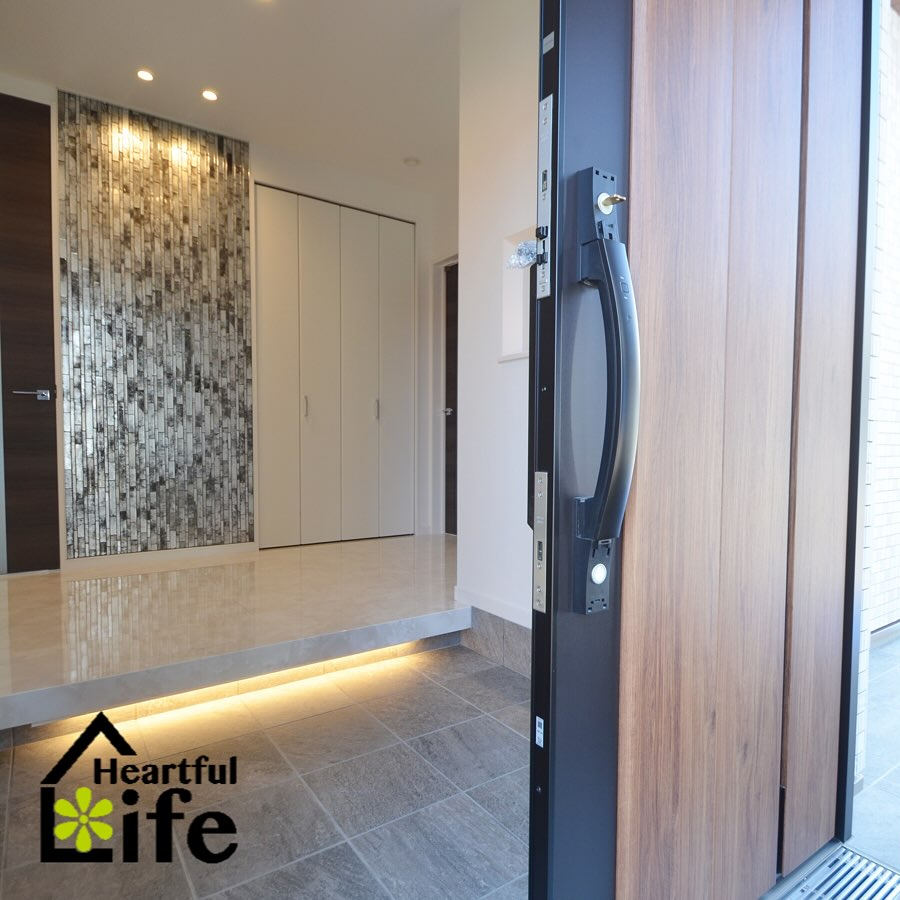 間接照明がお洒落な玄関👏