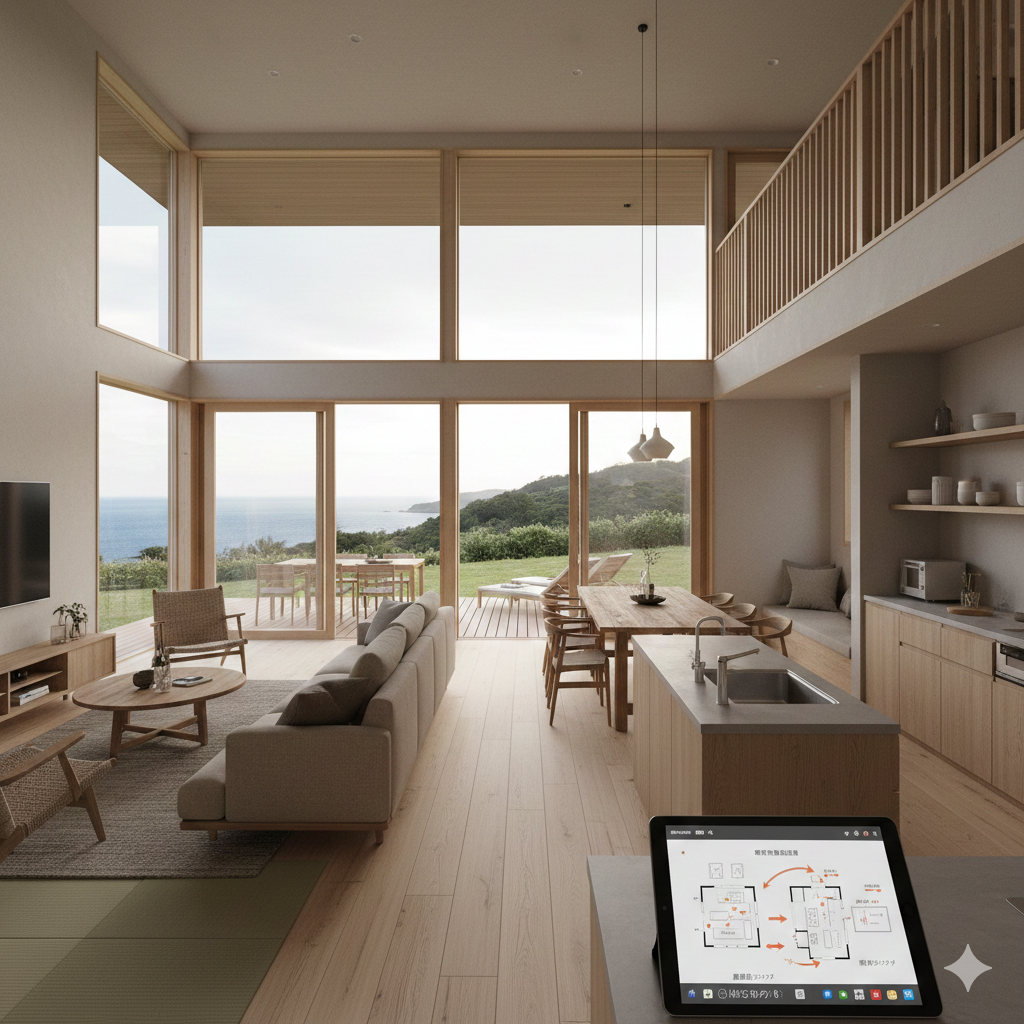 淡路島住宅の家具配置と間取りのコツ