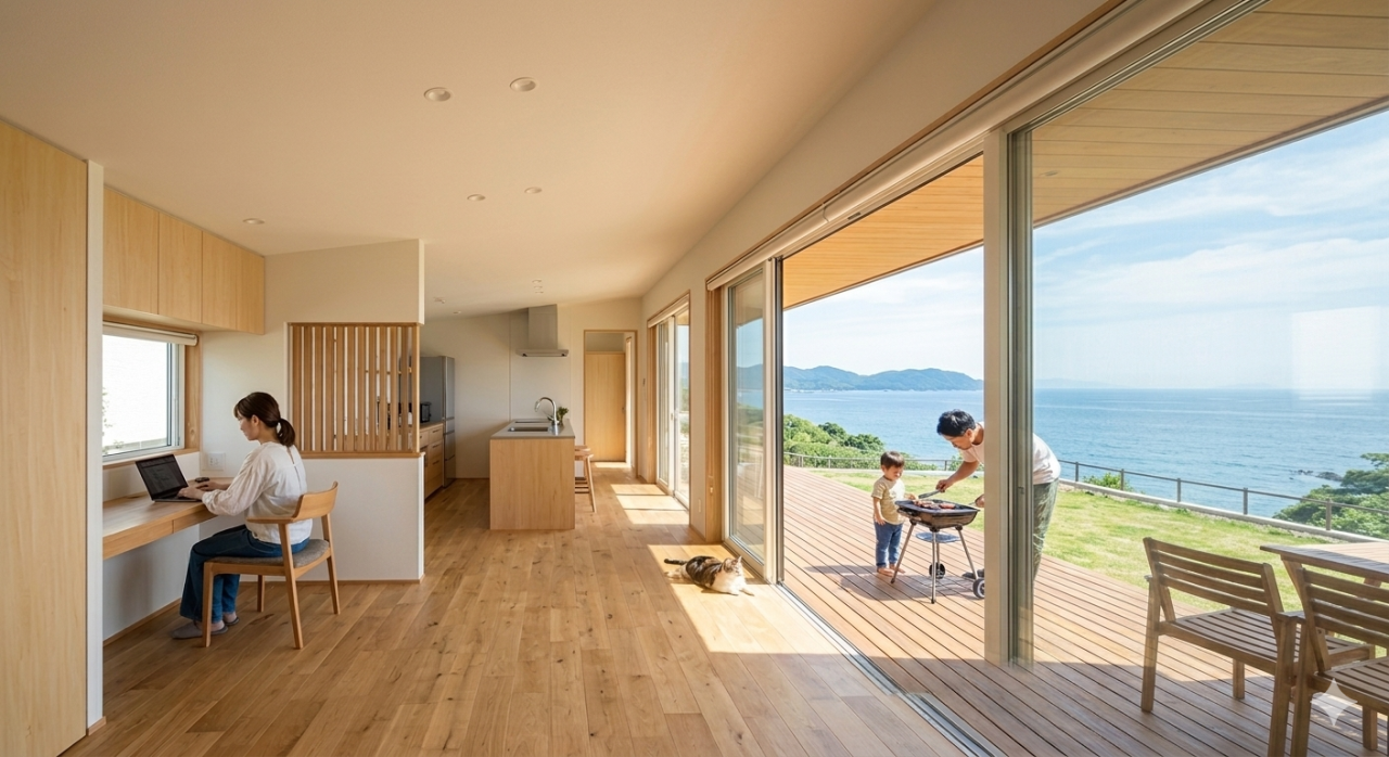 淡路島で叶えるテレワーク向き間取り工夫